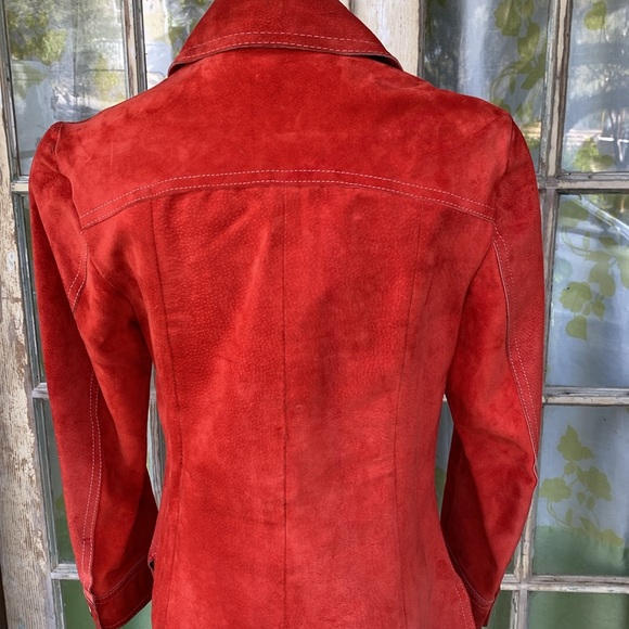 Vintage Suede Snap Closure Shirt Jac sz S/M - Picture 6 of 8